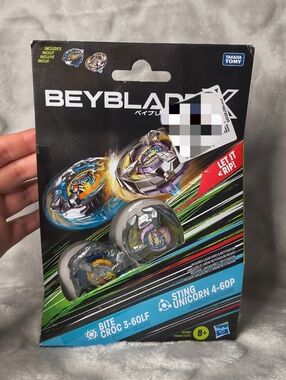 Beyblade X Bite Croc 3-60LF vs Sting Unicorn 4-60P